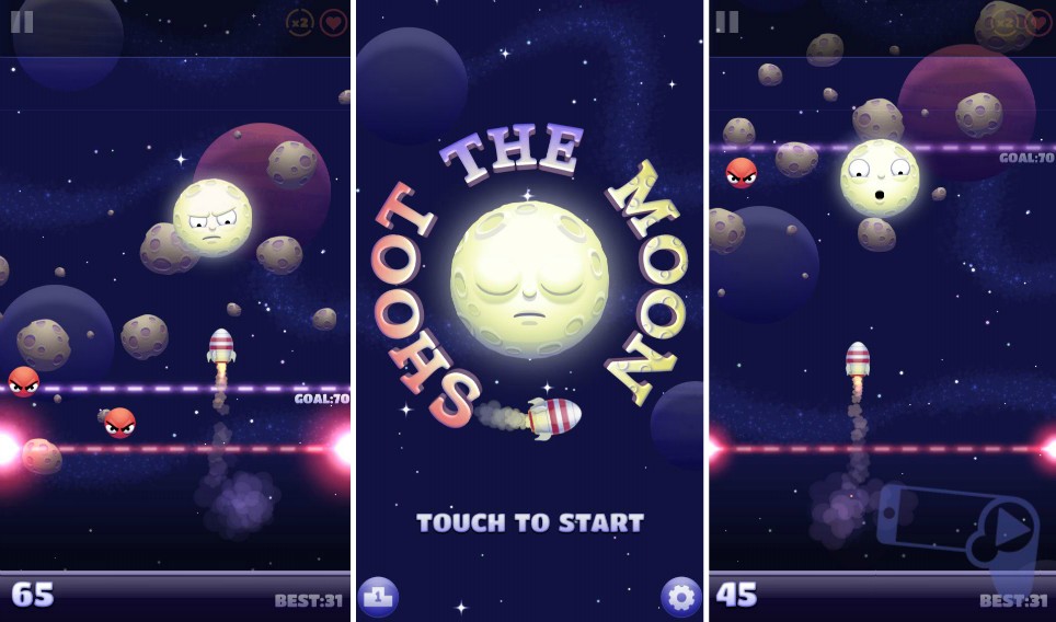 Загрузите саундтрек из Shoot The Moon и узнайте о выходе игры на Android