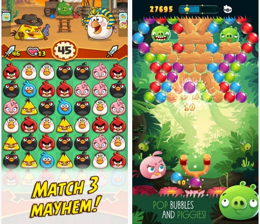 Две новых игры из серии Angry Birds находятся в пробном запуске