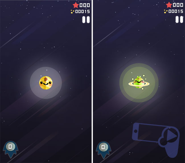 Сравнение способностей двух планет из мобильной игры MagSorb