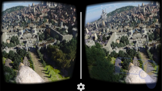 Испытайте чувство полета на грифоне над Штормградом с очками Google Cardboard