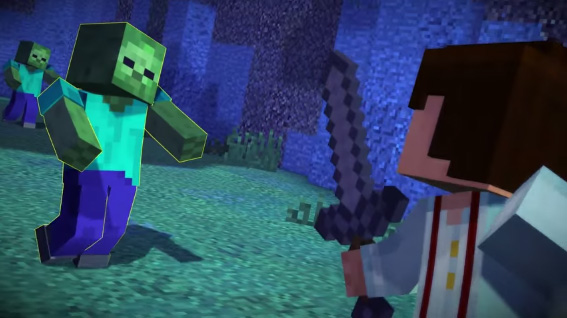 Появился дебютный трейлер Minecraft: Story Mode 
