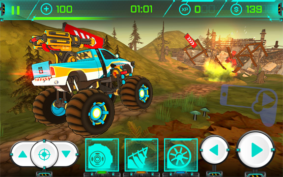 Геймплей кадр из бесплатной гонки Trucksform для iOS и Android 
