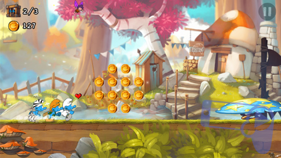 Бег с легендарными смурфами в игре Smurfs Epic Run для iOS и Android 