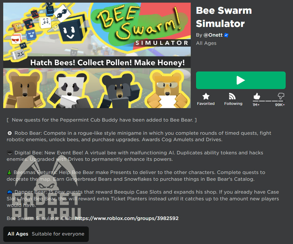 Гайд по Bee Swarm Simulator